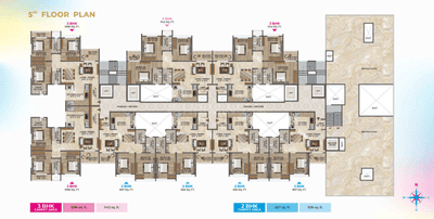 Project Image of 807.0 - 1142.0 Sq.ft 2 BHK Apartment for buy in Raichandani Aura