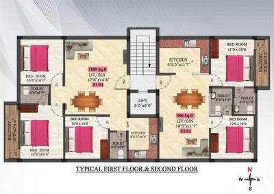 Project Image of 900.0 - 1100.0 Sq.ft 2 BHK Apartment for buy in Aura Eeshan