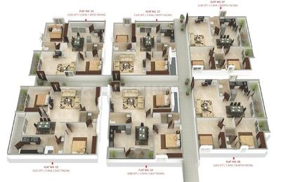 Project Image of 1000.0 - 1500.0 Sq.ft 2 BHK Apartment for buy in Parthu Pride