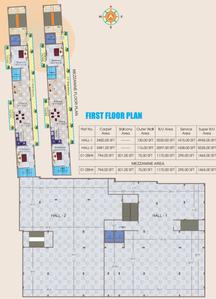 Project Image of 1025.0 - 1500.0 Sq.ft 2 BHK Apartment for buy in Rudra M K Tower