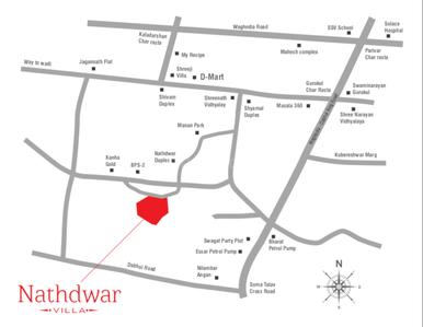 Shreenath Nathdwar Villa Tower A Images for Location Plan of Shreenath Developer vadodara Nathdwar Villa 1