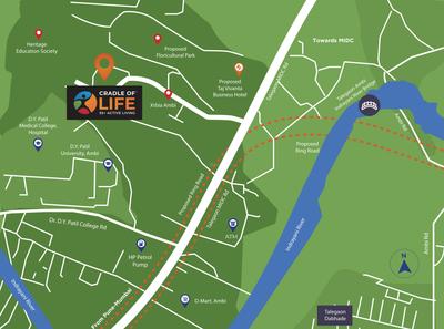 Project Image of 448.0 - 1004.0 Sq.ft 1 BHK Apartment for buy in Cradle Of Life Active Living for 55