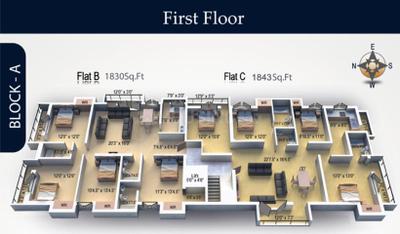 Project Image of 1593.0 - 2068.0 Sq.ft 4 BHK Apartment for buy in Golden Kingdom