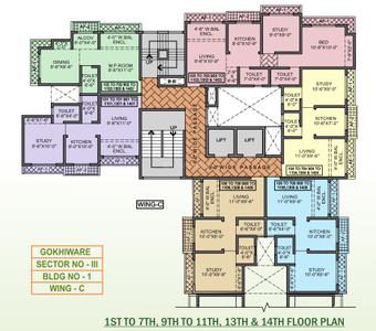 Project Image of 424.0 - 628.0 Sq.ft 1 BHK Apartment for buy in Shakti Galaxy Heights