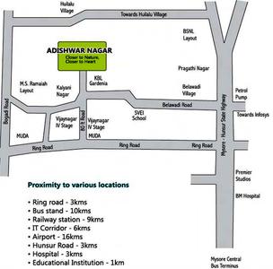 Mahaveer Adishwar Nagar Location Plan 1