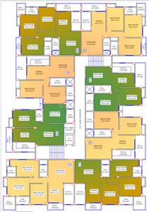 Abida Gulzar Apartment Cluster Plan 1