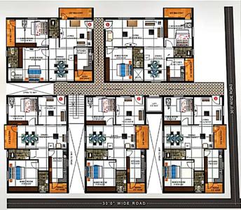 Project Image of 0.0 - 1280.0 Sq.ft 2 BHK Apartment for buy in RK Apple Homes