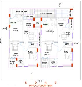Suvan Constructions Constructions Cluster Plan from 1st to 5th Floor 1