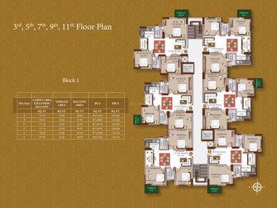Project Image of 768.26 - 1274.0 Sq.ft 3 BHK Apartment for buy in Diamond Home