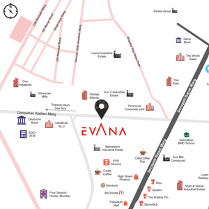 Project Image of 736.0 - 1337.95 Sq.ft 2 BHK Apartment for buy in Sanghvi Evana