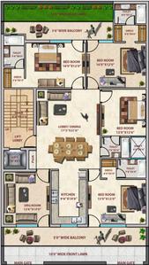 Project Image of 0.0 - 2754.0 Sq.ft 4 BHK Builder Floor for buy in RK Gupta Signature Floors