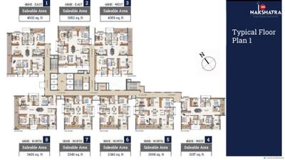 Project Image of 2340.0 - 4059.0 Sq.ft 3 BHK Apartment for buy in Nsl Nakshatra