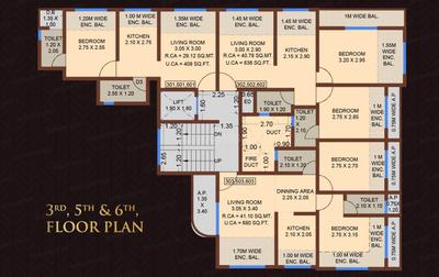 Project Image of 392.0 - 680.0 Sq.ft 1 BHK Apartment for buy in Shree Vasant Vihar