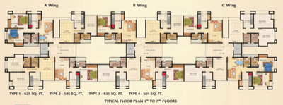 Project Image of 601 Sq.ft 1 BHK Apartment / Flat for sale in Thane West for Rs. 7500000