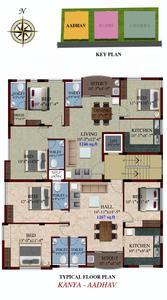 Project Image of 1246.0 - 1267.0 Sq.ft 3 BHK Apartment for buy in Kanya Aadhav