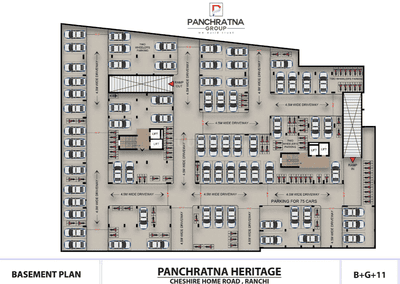 Project Image of 1880.0 - 2615.0 Sq.ft 3 BHK Apartment for buy in Panchratna Heritage