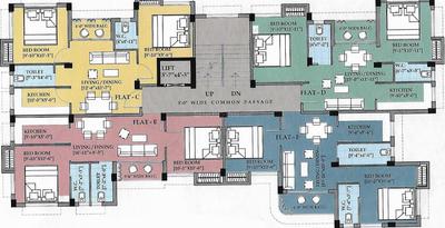 AD Jagannath Apartment Cluster Plan 1