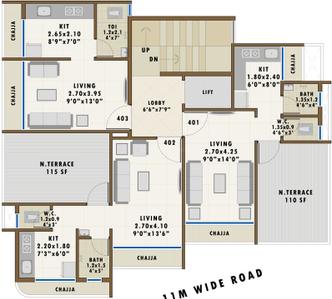 Project Image of 160.71 - 293.53 Sq.ft 1 RK Apartment for buy in RK Vaishnavi Arcade Phase 1
