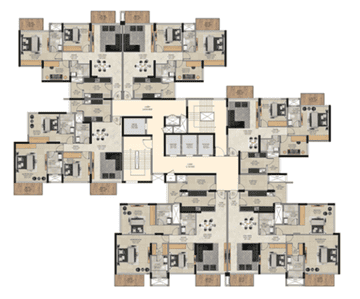 Project Image of 1040.0 - 1770.0 Sq.ft 3 BHK Apartment for buy in Adani 9PBR Tower B1