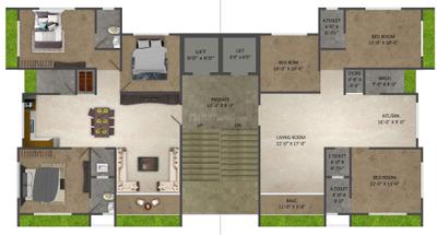 Project Image of 0.0 - 835.39 Sq.ft 3 BHK Apartment for buy in Dwarkesh Eden Hills