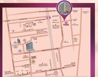 Project Image of 291.92 - 526.79 Sq.ft 1 BHK Apartment for buy in AV Pearl Bldg No 4 Wing BCD