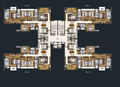 Project Image of 0.0 - 1196.0 Sq.ft 3 BHK Apartment for buy in Lodha Belmondo Pebble Beach E Estancia A