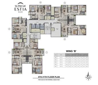 Project Image of 905.0 - 1021.0 Sq.ft 3 BHK Apartment for buy in Supreme Estia Phase I