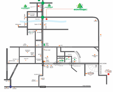 Supertech Eco Village I Phase I C Location Plan 4