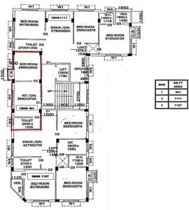 Project Image of 1107.0 - 1111.0 Sq.ft 3 BHK Apartment for buy in Corner Cottage