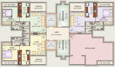 Project Image of 410.0 - 411.0 Sq.ft 1 BHK Apartment for buy in Charms Heights Phase II A1 A2
