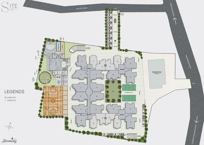 Project Image of 1043.0 - 1743.0 Sq.ft 2 BHK Apartment for buy in Uttarayan Harmony