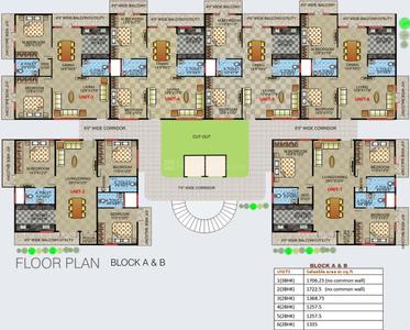 Project Image of 973.0 - 1476.0 Sq.ft 2 BHK Apartment for buy in Vishnu Rajsri