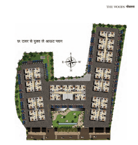 Project Image of 0.0 - 576.0 Sq.ft 2 BHK Apartment for buy in Touchwood The Woods Naubasta
