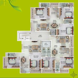 Project Image of 1075.0 - 1375.0 Sq.ft 2 BHK Apartment for buy in Green Amans Symphony