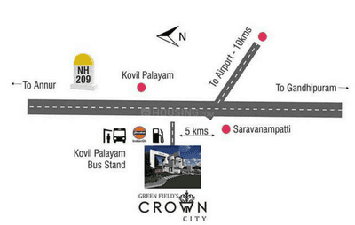 Project Image of 650.0 - 3300.0 Sq.ft Residential Plot Plot for buy in Greenfield Crown City Phase IV