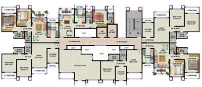 Project Image of 392.02 - 607.19 Sq.ft 1 BHK Apartment for buy in HDIL Galaxy Apartments CDF Wings