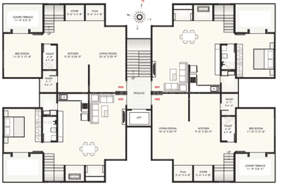 Project Image of 950.0 - 1975.0 Sq.ft 2 BHK Apartment for buy in Akshar Enclave