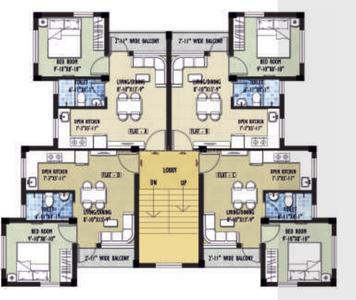 Project Image of 477.27 - 477.49 Sq.ft 2 BHK Apartment for buy in Poddar Upantika Township Phase I