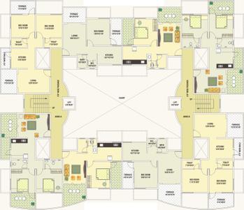 Project Image of 650.0 - 948.0 Sq.ft 1 BHK Apartment for buy in Veddant Ganesh Leela