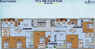 Project Image of 679.0 - 1663.0 Sq.ft 1 BHK Apartment for buy in Blucon Sunshine