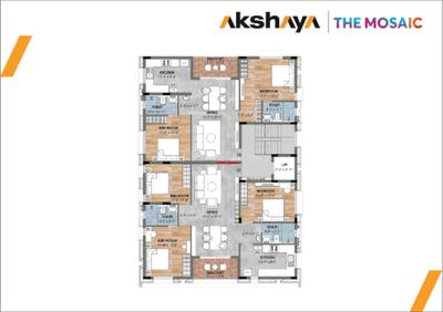 Project Image of 772.63 - 945.61 Sq.ft 2 BHK Apartment for buy in Akshaya The Mosaic