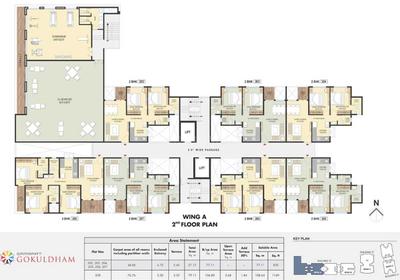 Project Image of 517.0 - 1113.0 Sq.ft 2 BHK Apartment for buy in Samraat Gokuldham Project 01