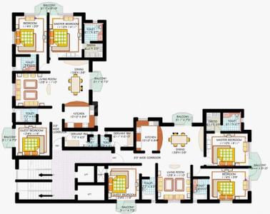 Project Image of 1625.0 - 3600.0 Sq.ft 3 BHK Apartment for buy in Msx Golf Gardenia