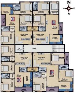 Project Image of 1145.0 - 1435.0 Sq.ft 3 BHK Apartment for buy in Grand Excelencia