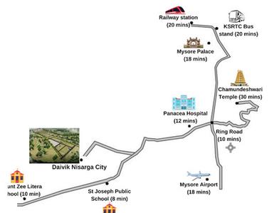 Daivik Nisarga City Location Plan 1