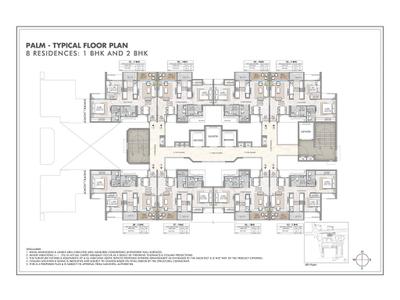 Project Image of 495.0 - 589.0 Sq.ft 1 BHK Apartment for buy in Rustomjee Urban Woods Palm