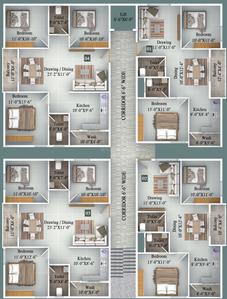 Project Image of 1019.0 - 1033.0 Sq.ft 2 BHK Apartment for buy in Souparnika Akankasha