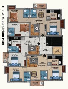 Project Image of 714.0 - 1228.0 Sq.ft 2 BHK Apartment for buy in MP Colossus And Celestial