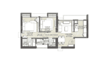 Project Image of 464.0 - 1561.0 Sq.ft 1 BHK Apartment for buy in Kalpataru Sector 5 Wing J And K