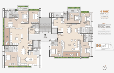 Project Image of 2159.46 - 2275.28 Sq.ft 4 BHK Apartment for buy in Shreepad Sunshine